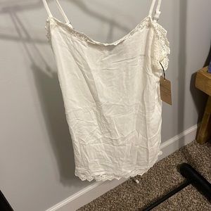 White Lace Tank Top